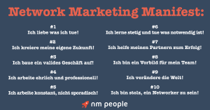Das NM-People Network Marketing Manifest